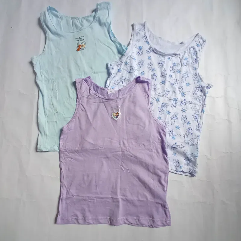 Pack de 3 camisetas de Elsa y Ana 