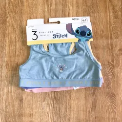 Pack de 3 corpiños con Stitch 
