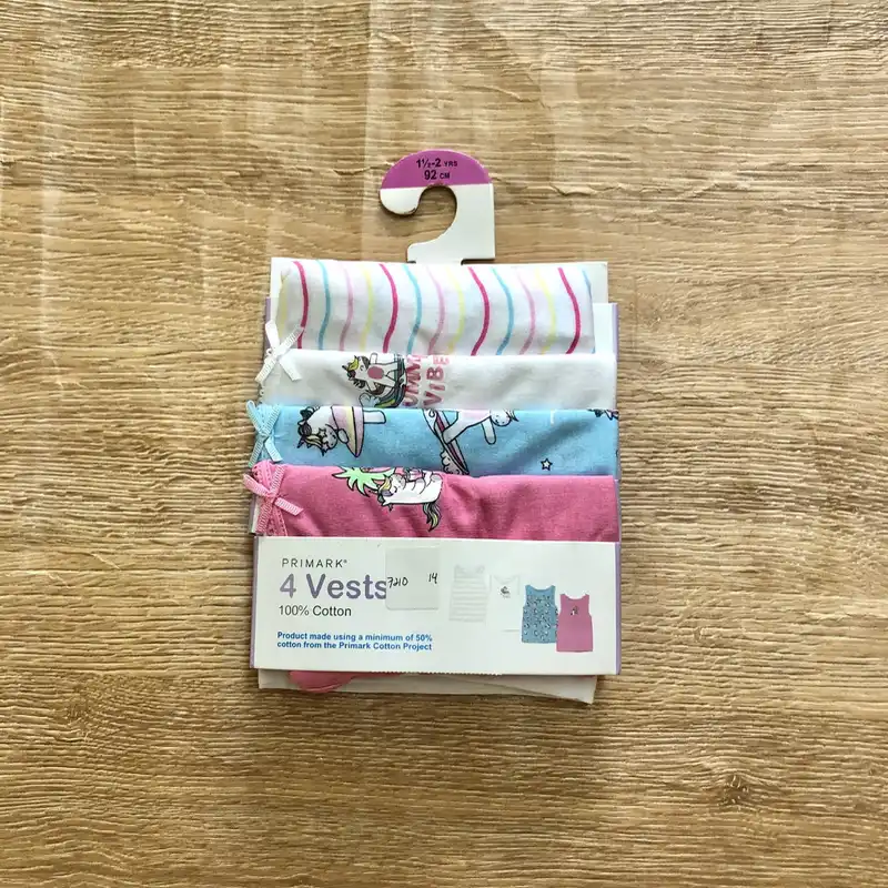 Pack de 4 camisetas de unicornios