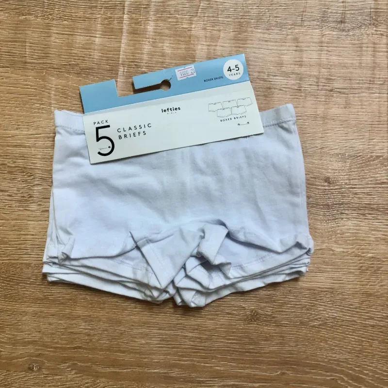 Pack de 5 blumers color blanco 
