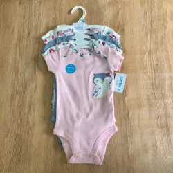 Pack de 5 bodys con flores 