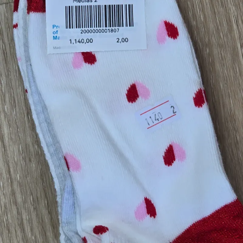 Pack de 5 Medias de Corazon