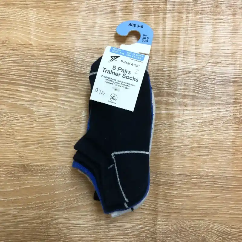 Pack de 5 pares de medias color azul 
