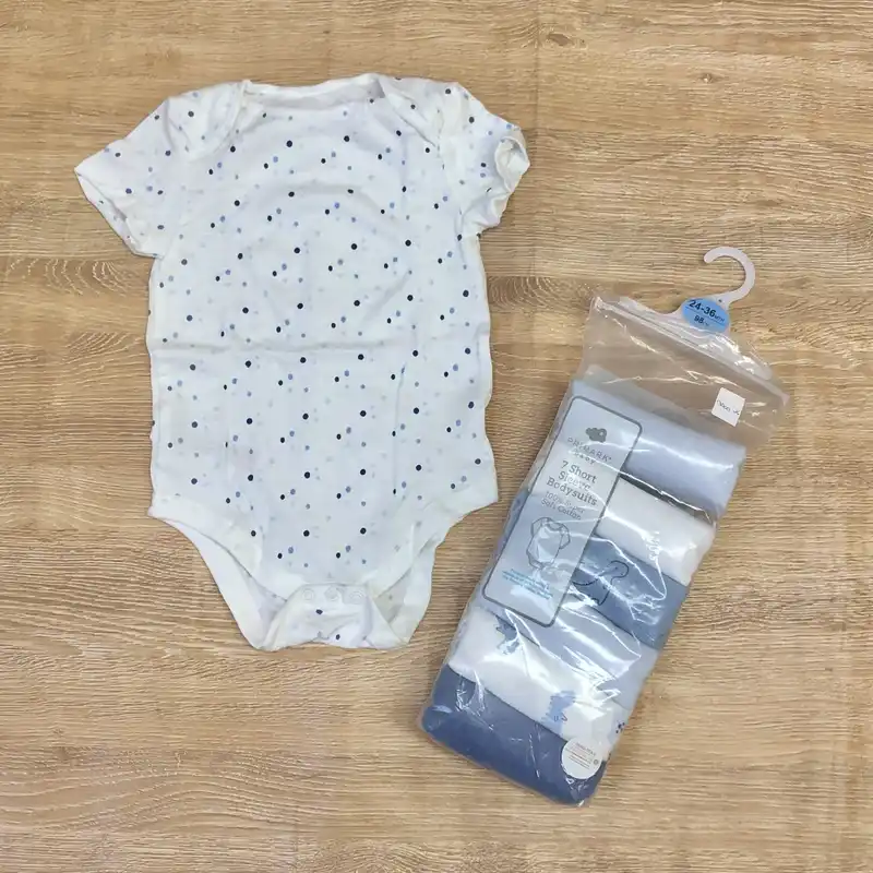 Pack de 7 bodies color azul 