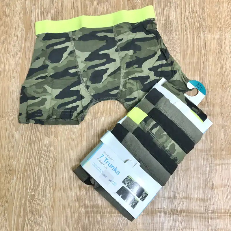 Pack de 7 calzoncillos de camuflaje