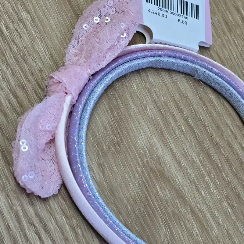 Pack de Cintillos Con Lazo rosado