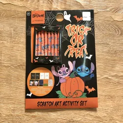 Páginas de colorear y crayolas de Stitch