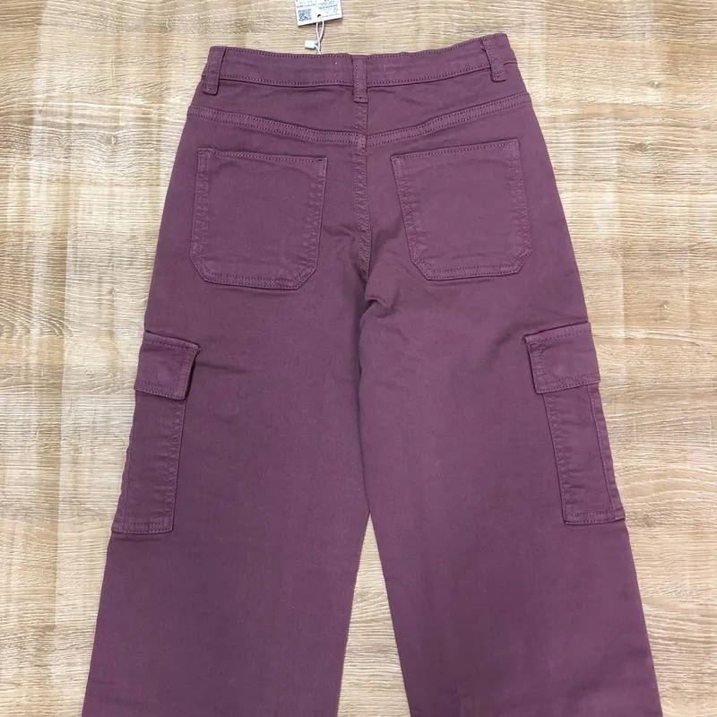 Pantalón Mango 4 puertas color violeta