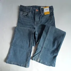 Pantalón de mezclilla de pata ancha 