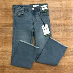 Pantalón de pata ancha mezclilla 