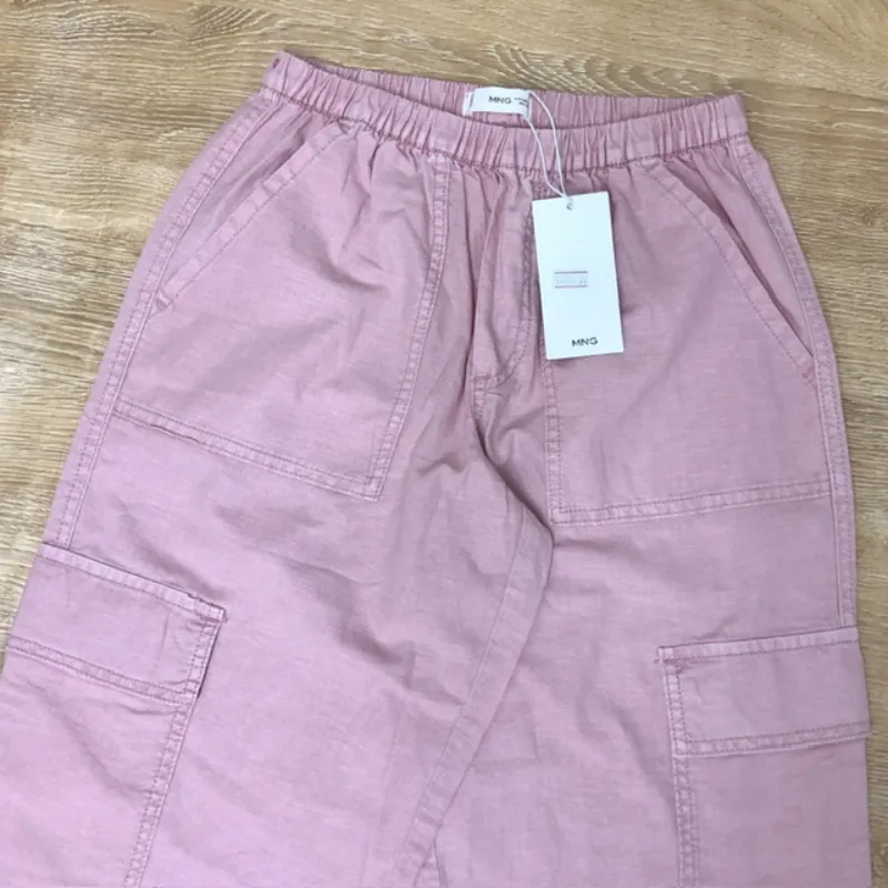 Pantalón Mango color rosado 