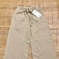 Pantaloneta Mango color beige 