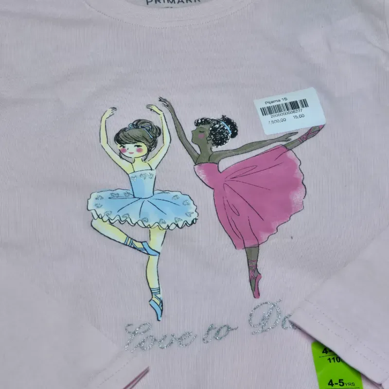 Pijama de Bailarina Color Rosado