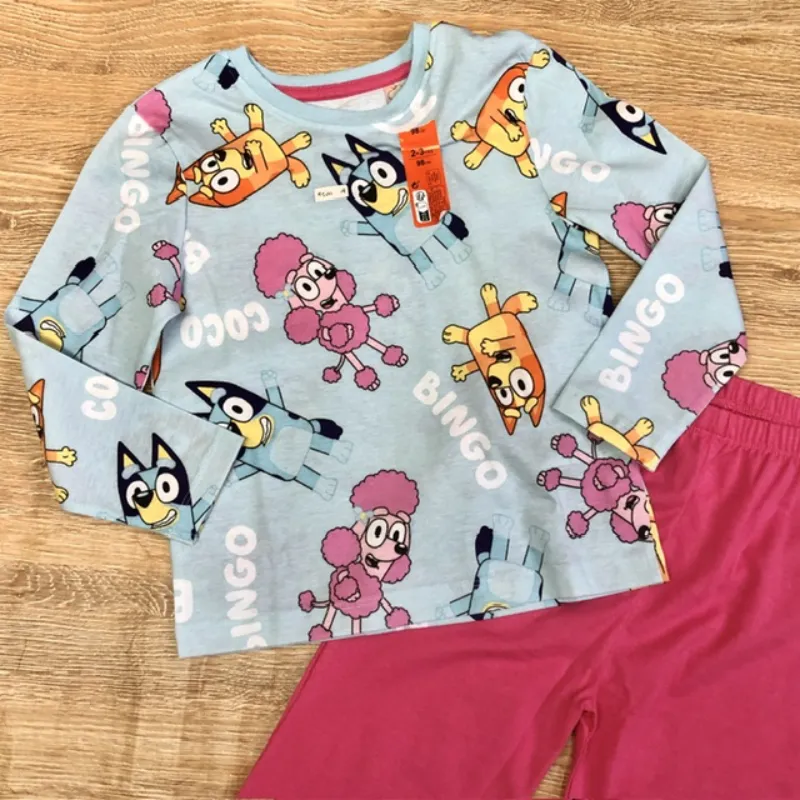Pijama de Bluey y amigos color azul