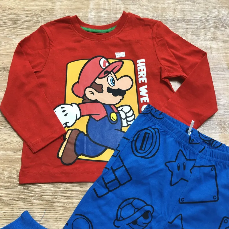 Pijama de Super Mario color rojo