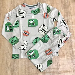 Pijama de Minecraft color crema 