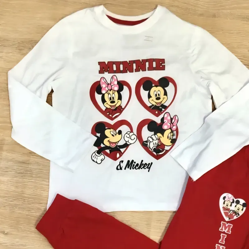 Pijama de Minnie Mouse color blanco