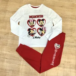 Pijama de Minnie Mouse color blanco 