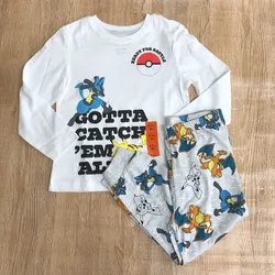 Pijama de Pokémon color blanco 