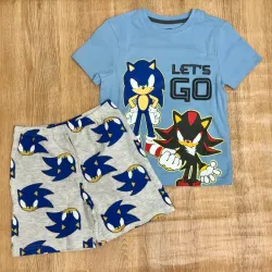 Conjunto de Sonic color azul 