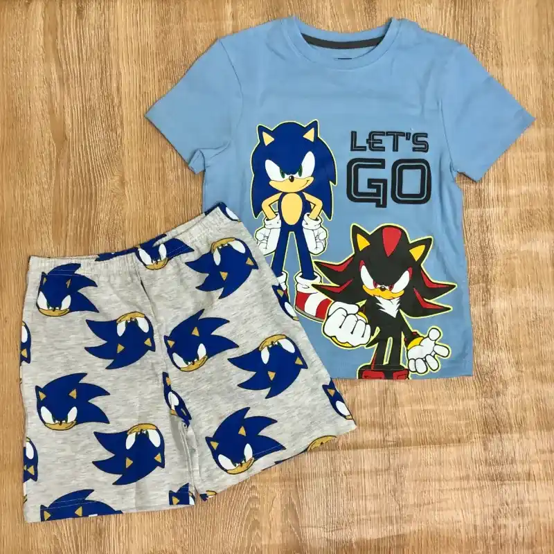 Pijama de Sonic color azul 