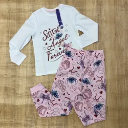 Pijama de Stitch y Ángel con lazos y cartas