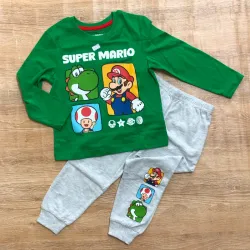 Pijama de Super Mario color verde