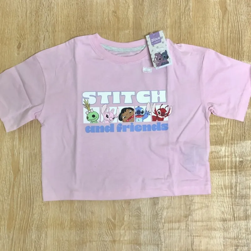 Conjunto con Stitch color rosado y azul 