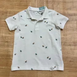 Polo color blanco con sillitas 