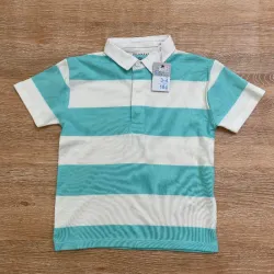 Polo de rayas azules y blancas 