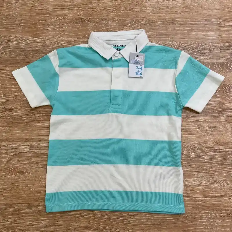 Polo de rayas azules y blancas 
