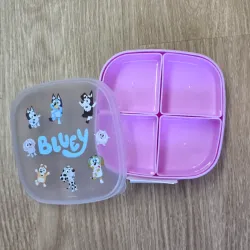 Pozuelo rosado de Bluey y sus amigos