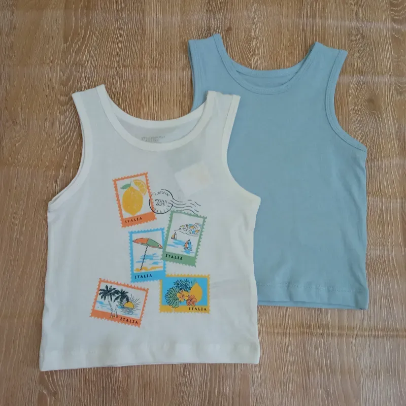Precio de 2 camisetas color azul 