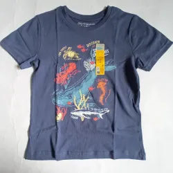 Pulóver azul oscuro con animales marinos