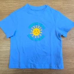 Pulover Azul con sol