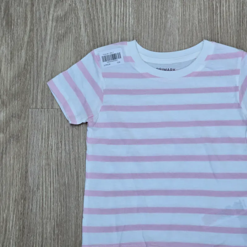 Pulover Básico de Franjas Rosadas