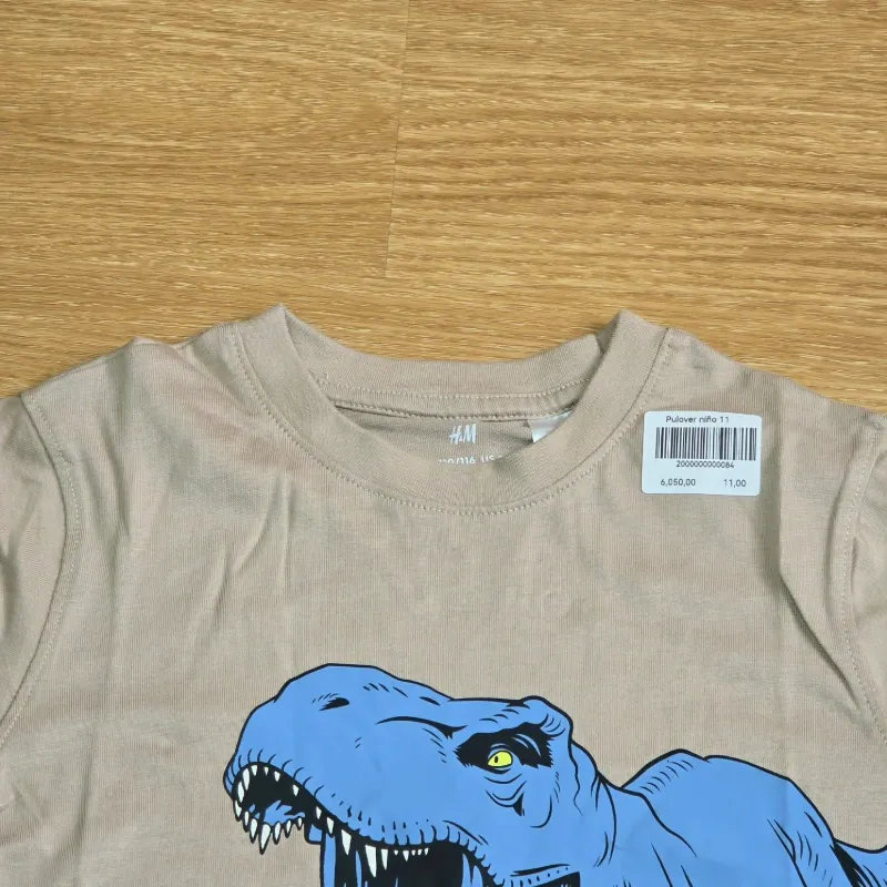 Pulover Beige dinosaurios
