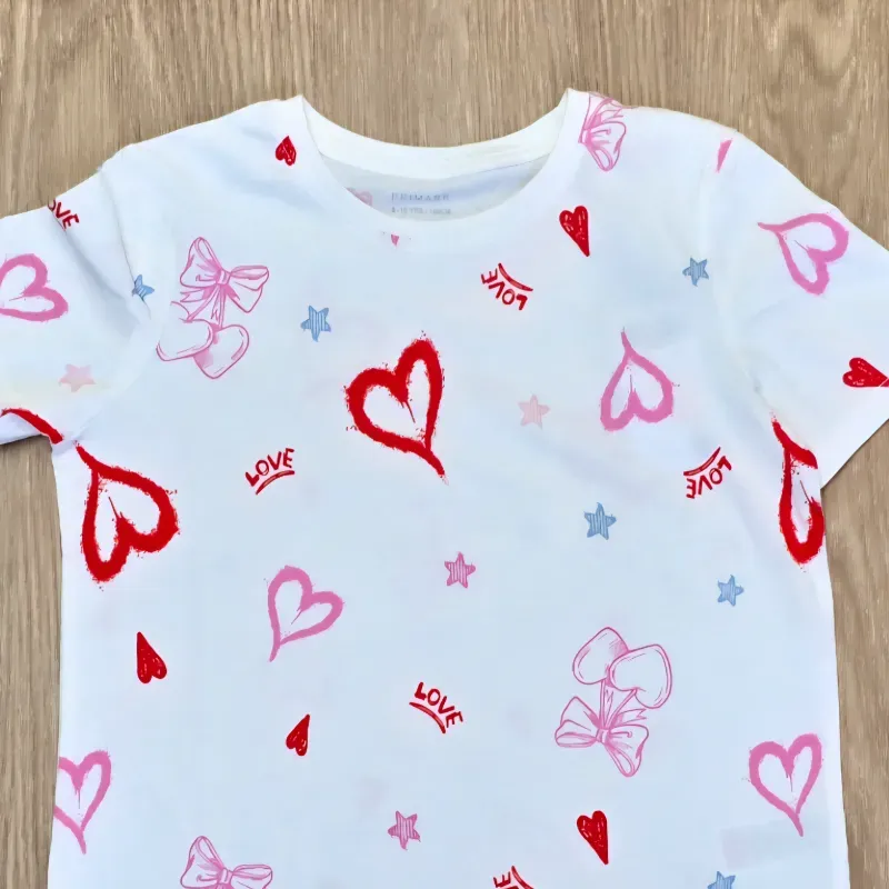 Pulover Blanco con Corazones y estrellas