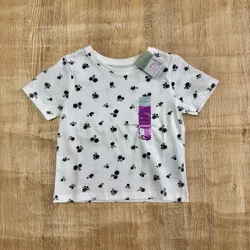 Pulóver blanco con flores negras