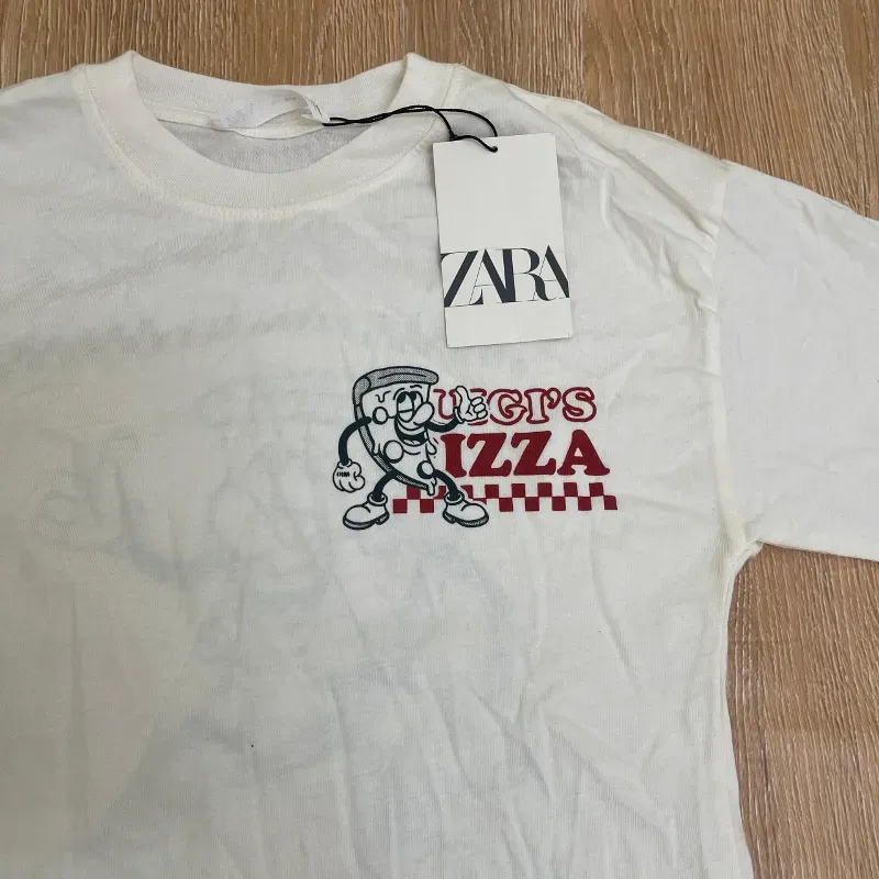 Pulóver blanco "Luigi's Pizza"
