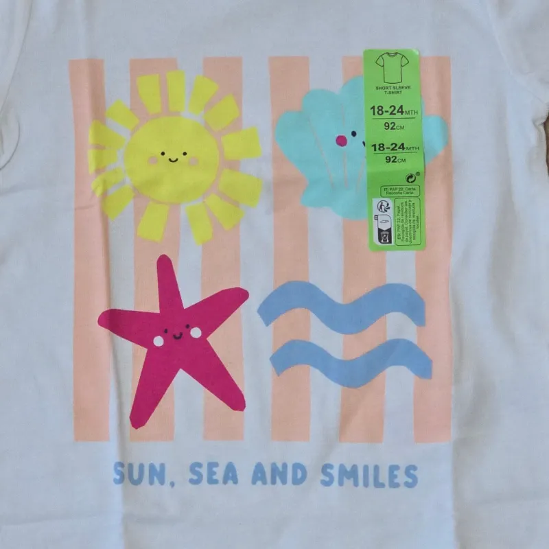 Pulover blanco SUN, SEA AND SMILE