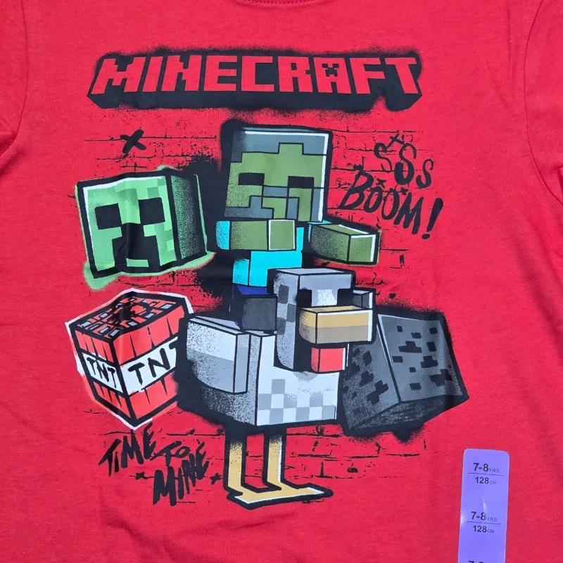 Pulover color rojo de Minecraft