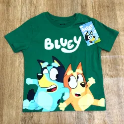 Pulóver color verde con Bluey 