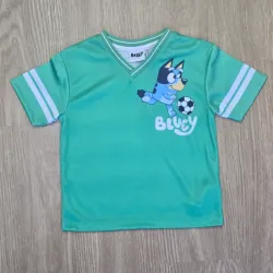 Pulover color verde de Bluey