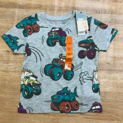 Pulóver con camiones monstruos 