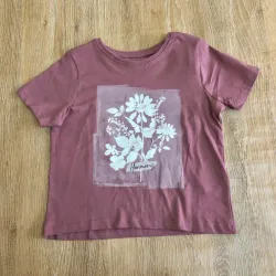 Pulóver con flores color rojo vino 