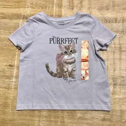 Pulóver con gatico color violeta