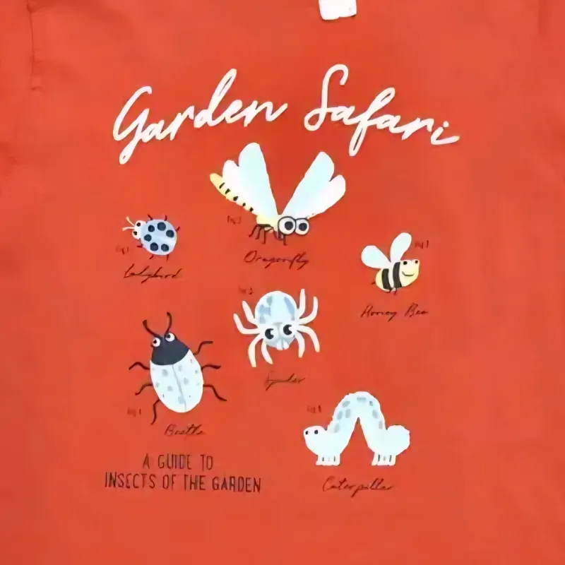 Pulóver con insectos color naranja