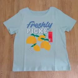 Pulóver con limones color azul