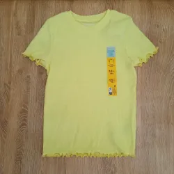 Pulóver de canalé color amarillo